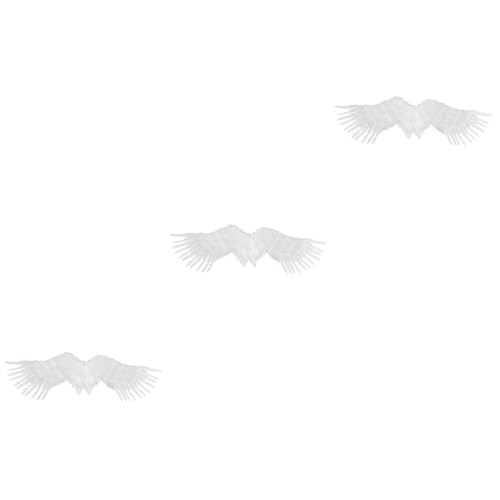 CALLARON 3 Stck Weiße Engelsflügel Flügelkostüm Groß für Erwachsene und Leichtes Accessoire für Halloween Party Aufführung Fest CALLARON 3 Stck Weiße Engelsflügel Flügelkostüm Groß für Erwachsene und Leichtes Accessoire für Halloween Party Aufführung Fest von CALLARON