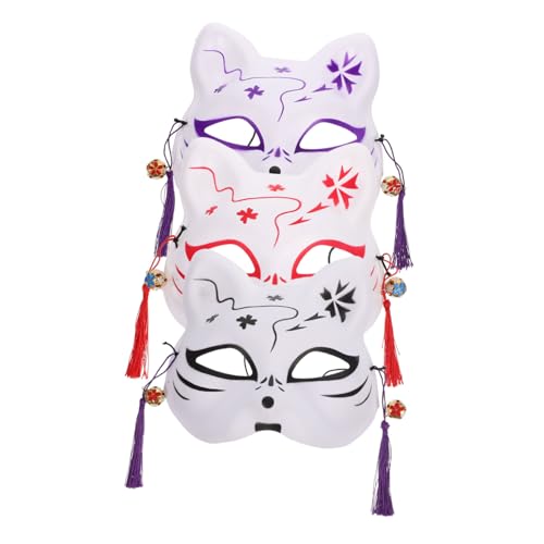 CALLARON 3 Stück Fuchs Halbmaske Dekorative Karnevalsmaske für Partys Luxuriöses Design für Halloween und Kostümfeiern Leicht und als für Freunde und Familie CALLARON 3 Stück Fuchs Halbmaske Dekorative Karnevalsmaske für Partys Luxuriöses Design für Halloween und Kostümfeiern Leicht und als für Freunde und Familie von CALLARON