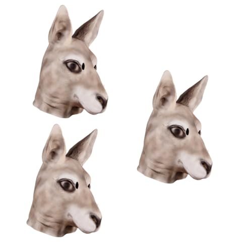 CALLARON 3 Stück Lustige Kangaroo Tiermaske Vollkopf Halloween Headgear für Kostüm Maskerade Party Cosplay Unisex Umweltfreundlich CALLARON 3 Stück Lustige Kangaroo Tiermaske Vollkopf Halloween Headgear für Kostüm Maskerade Party Cosplay Unisex Umweltfreundlich von CALLARON
