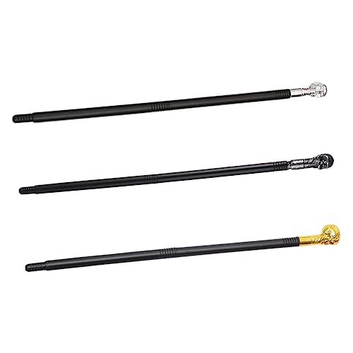 CALLARON 3 Stück Teiliges König Kostüm Requisiten Kunststoff Schädel Stab Cosplay Zauberstab Halloween Party Gehstock Zubehör CALLARON 3 Stück Teiliges König Kostüm Requisiten Kunststoff Schädel Stab Cosplay Zauberstab Halloween Party Gehstock Zubehör von CALLARON