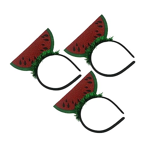 CALLARON 3Stücke Wassermelonen Haarschmuck Stylische Kopfbedeckung Für Partys Und Cosplay Leicht Und Auffällig Dekoration Und Fotosessions Partyzubehör von CALLARON