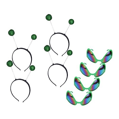 CALLARON 4 Sätze Feiertagspartybrille Untertasse Mann Brille Stirnbanddekoration Untertasse Mann Kopfschmuck Led Aus Süße Stirnbänder Lustiges Stirnband Plastik Grün Zufällige Farbe CALLARON 4 Sätze Feiertagspartybrille Untertasse Mann Brille Stirnbanddekoration Untertasse Mann Kopfschmuck Led Aus Süße Stirnbänder Lustiges Stirnband Plastik Grün Zufällige Farbe von CALLARON