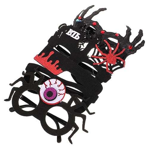 CALLARON 4 Stck Teiliges Halloween Partybrille Lustige Augenbrillenrahmen mit Halloween Motiven für Kostümpartys und Foto Requisiten CALLARON 4 Stck Teiliges Halloween Partybrille Lustige Augenbrillenrahmen mit Halloween Motiven für Kostümpartys und Foto Requisiten von CALLARON