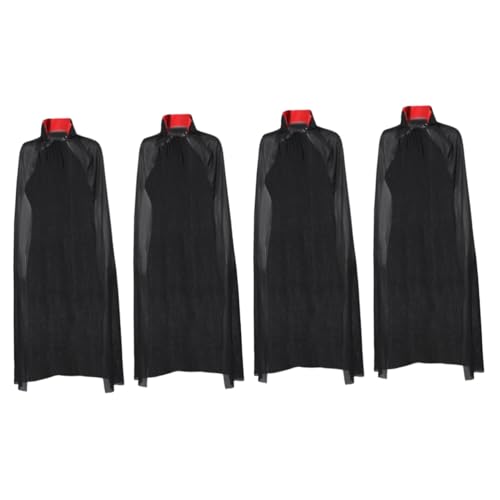 CALLARON 4 Stück Halloween Vampir Umhang mit Kragen Langer Cosplay Cape für Damen Leichter für Kostüm und Partyveranstaltungen für Halloween und Verkleidungen CALLARON 4 Stück Halloween Vampir Umhang mit Kragen Langer Cosplay Cape für Damen Leichter für Kostüm und Partyveranstaltungen für Halloween und Verkleidungen von CALLARON