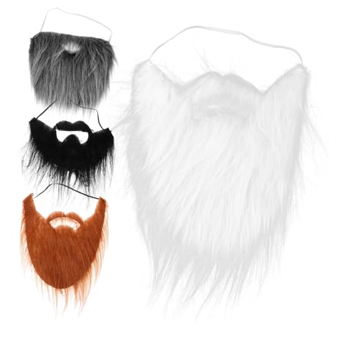 CALLARON 4 Stück Teiliges Cosplay Bart für Kostümpartys Dwarf Old Man Fake Beard Braun und Vielseitiges Kostümzubehör für Verschiedene Anlässe CALLARON 4 Stück Teiliges Cosplay Bart für Kostümpartys Dwarf Old Man Fake Beard Braun und Vielseitiges Kostümzubehör für Verschiedene Anlässe von CALLARON