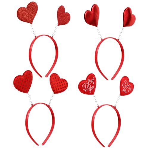 CALLARON 4 Stück Teiliges Herz Haarband für Valentinstag Lustige Kostüm Accessoires für Partys Leicht und Bequem für Liebesfeiern und Festliche Dekorationen CALLARON 4 Stück Teiliges Herz Haarband für Valentinstag Lustige Kostüm Accessoires für Partys Leicht und Bequem für Liebesfeiern und Festliche Dekorationen von CALLARON