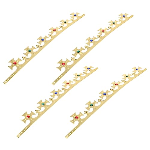 CALLARON 4Stücke Kostümkrone für Goldene Krone aus Strapazierfähigem Material Geburtstagsfeiern und Kostümpartys Leicht und Stabil Einzigartiges Design CALLARON 4Stücke Kostümkrone für Goldene Krone aus Strapazierfähigem Material Geburtstagsfeiern und Kostümpartys Leicht und Stabil Einzigartiges Design von CALLARON