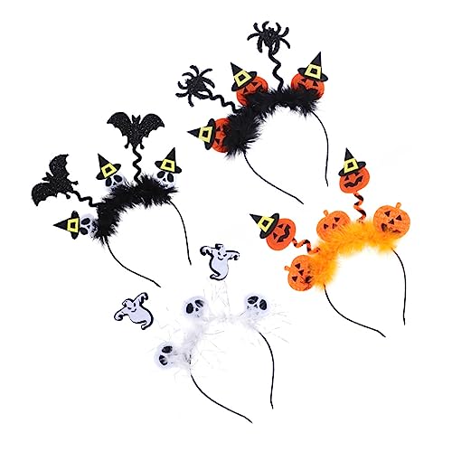 CALLARON 4stücke Teiliges Halloween Haarband Mit Kürbis Fledermaus Und Kreative Kostümaccessoires Für Halloween-partys Für Erwachsene CALLARON 4stücke Teiliges Halloween Haarband Mit Kürbis Fledermaus Und Kreative Kostümaccessoires Für Halloween-partys Für Erwachsene von CALLARON