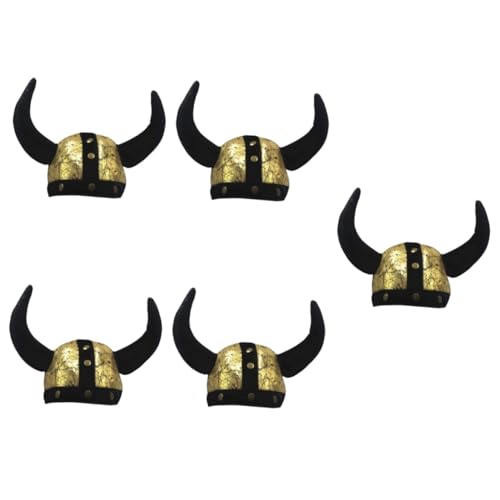 CALLARON 5 Stück Halloween Ox Horn Hut Ornament Langlebige Halloween Kostüm Requisite Kreatives Ox Horn Stirnband für Party Cosplay und Festliche Anlässe Komfortabel und Auffällig für von CALLARON