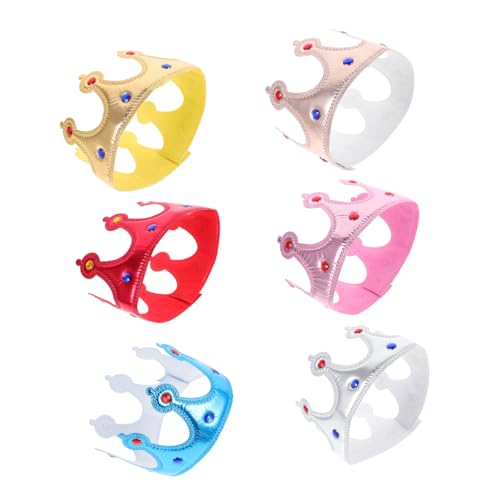 CALLARON 6 Stück Krone Für Die Party Dekorativer Kronenkopfschmuck Krone Kopfschmuck Mädchenkrone Geburtstagskrone Für Mädchen Krone Des Kleinen Mädchens Cosplay-krone Polyester CALLARON 6 Stück Krone Für Die Party Dekorativer Kronenkopfschmuck Krone Kopfschmuck Mädchenkrone Geburtstagskrone Für Mädchen Krone Des Kleinen Mädchens Cosplay-krone Polyester von CALLARON