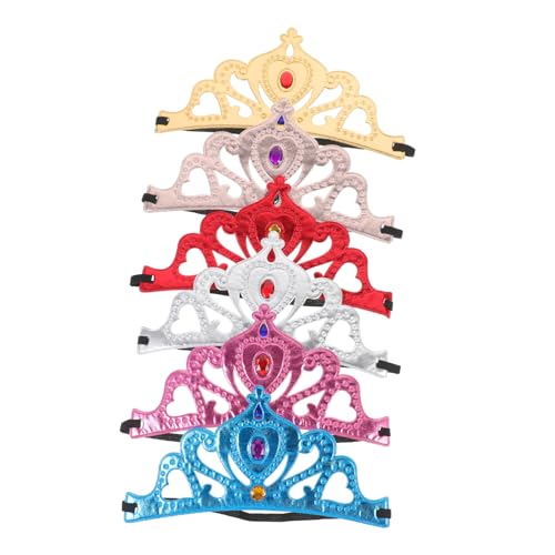 CALLARON 6 Stück Prinzessinnen-Kronen-Stirnband Mädchen Königinkostüm für Tiaras Prinzessin Krone Cupcake-Kronen Glücklich Kronenkopfschmuck zum Geburtstag Krone zum Geburtstag Tuch CALLARON 6 Stück Prinzessinnen-Kronen-Stirnband Mädchen Königinkostüm für Tiaras Prinzessin Krone Cupcake-Kronen Glücklich Kronenkopfschmuck zum Geburtstag Krone zum Geburtstag Tuch von CALLARON