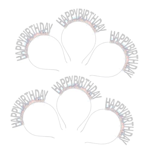 CALLARON 6 Stück Teiliges Geburtstagsstirnband mit Glitzerndem Tinsel für und Mädchen Leichtes Festliches Design für Partys und Feiern Weißes Haaraccessoire für Unvergessliche Erinnerungen CALLARON 6 Stück Teiliges Geburtstagsstirnband mit Glitzerndem Tinsel für und Mädchen Leichtes Festliches Design für Partys und Feiern Weißes Haaraccessoire für Unvergessliche Erinnerungen von CALLARON