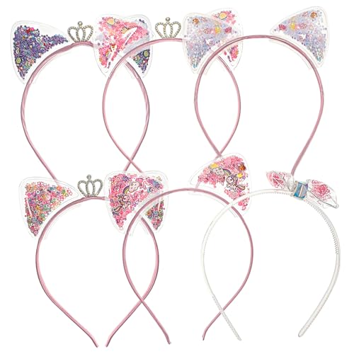 CALLARON 6 Stück Teiliges Katzenohren Haarband mit Schicke Haaraccessoires für Partys und Tägliches Styling Vielseitig Einsetzbar und Bequem von CALLARON