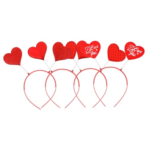 CALLARON 8 Stück Teiliges Valentinstag Herz Haarband Charmantes Kopfschmuck für Partys und Feste Leicht und Langlebig für Romantische Anlässe und Feiern von CALLARON