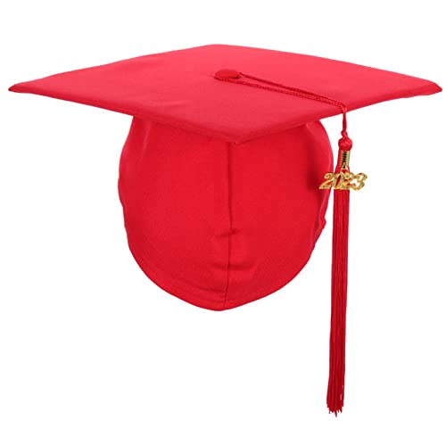 CALLARON Abschluss Hut für Feiern Verstellbarer Doktorhut mit Breiter Krempe Fotorequisiten für Graduierung Party Dekoration Rot Geeignet für Bachelor und Master Abschlüsse CALLARON Abschluss Hut für Feiern Verstellbarer Doktorhut mit Breiter Krempe Fotorequisiten für Graduierung Party Dekoration Rot Geeignet für Bachelor und Master Abschlüsse von CALLARON