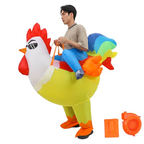 CALLARON Aufblasbares Hühnerkostüm für Erwachsene Lustiges Leichtes und Haltbares Party Outfit für Halloween Karneval und Kostümpartys und Einfache Handhabung CALLARON Aufblasbares Hühnerkostüm für Erwachsene Lustiges Leichtes und Haltbares Party Outfit für Halloween Karneval und Kostümpartys und Einfache Handhabung von CALLARON