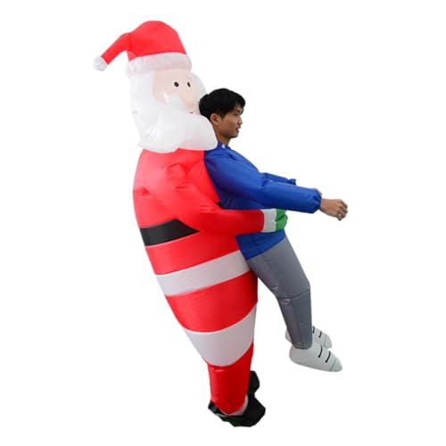 CALLARON Aufblasbares Santa Claus Kostüm für Erwachsene Leichtes Batteriebetriebener Wasserdichtes Weihnachtskostüm für Party Cosplay Festliche Verkleidung Batterie CALLARON Aufblasbares Santa Claus Kostüm für Erwachsene Leichtes Batteriebetriebener Wasserdichtes Weihnachtskostüm für Party Cosplay Festliche Verkleidung Batterie von CALLARON