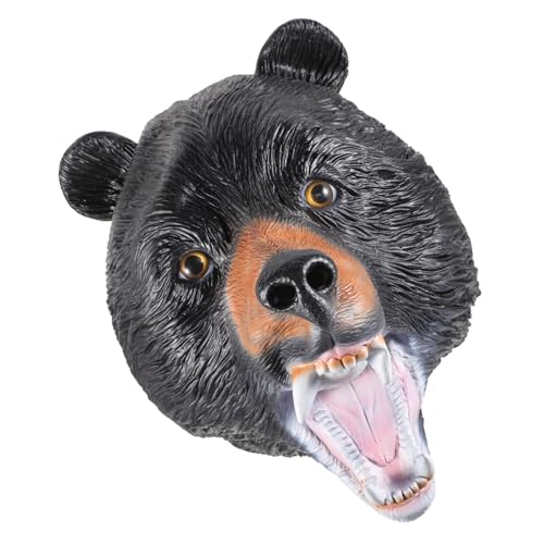 CALLARON Bärenmaskenhaube Bärenmaske Aus Latex Bären-halloween-maske Entzückende Masken Für Erwachsene Süße Accessoires Verkleiden Kostüm Zubehör Bärenhelm Partybedarf Bärenkopf Emulsion von CALLARON