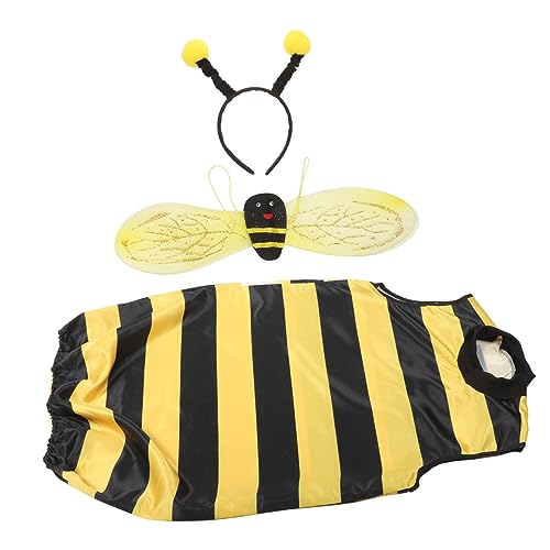 CALLARON Bienenkostüm Set für Erwachsene Cosplay Kostüm mit Flügeln Haarreif und Zubehör für Halloween Bühnenaufführungen und Partys Langlebig und Wiederverwendbar CALLARON Bienenkostüm Set für Erwachsene Cosplay Kostüm mit Flügeln Haarreif und Zubehör für Halloween Bühnenaufführungen und Partys Langlebig und Wiederverwendbar von CALLARON