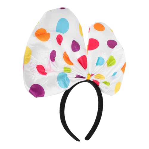 CALLARON Clown Haarreif Bunt mit Farbigen Punkten Fester Sitz Vielseitig Einsetzbar für Halloween Karneval Festival und Cosplay Modisches Party accessoire für Besondere Anlässe von CALLARON