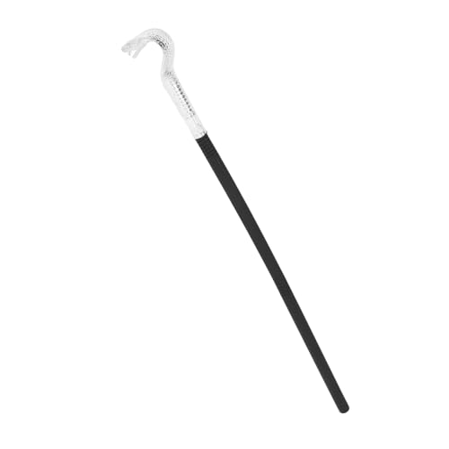 CALLARON Cosplay Gehstock mit Schlangen für Halloween Dekorativer Spazierstock Sticks Schlangenkopf Leicht für Kostümparty Requisite für Ägyptisches Kostüm von CALLARON