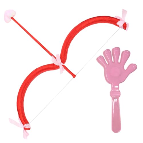CALLARON Cupid Kostüm Requisiten mit Bogen und Handklappern für Valentinstag Party Cosplay Maskerade Fotografie Zubehör Vielseitig Einsetzbar für Bühne und Kostümfest CALLARON Cupid Kostüm Requisiten mit Bogen und Handklappern für Valentinstag Party Cosplay Maskerade Fotografie Zubehör Vielseitig Einsetzbar für Bühne und Kostümfest von CALLARON