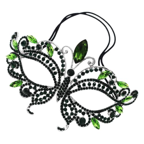 CALLARON Damen Halloween Maske mit Strass für Kostümpartys Halbmaske für Karneval Maskerade und Festliche Anlässe Vielseitig und Anpassbar für Kopf CALLARON Damen Halloween Maske mit Strass für Kostümpartys Halbmaske für Karneval Maskerade und Festliche Anlässe Vielseitig und Anpassbar für Kopf von CALLARON
