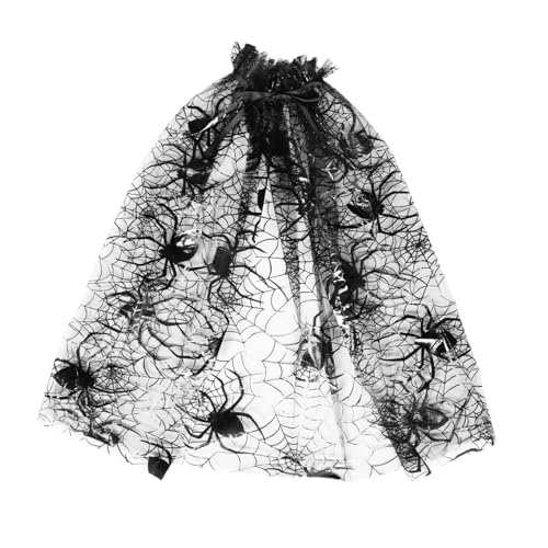 CALLARON Dekorativer Halloween Umhang für Spinnen Fledermausdesign Leichtes Mesh Material Verstellbarer Gürtel für Kostümpartys Auftritte CALLARON Dekorativer Halloween Umhang für Spinnen Fledermausdesign Leichtes Mesh Material Verstellbarer Gürtel für Kostümpartys Auftritte von CALLARON