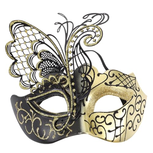CALLARON Diamant-Schmetterlings-Maske Karnevalsmasken Abschlussball Maske Tiara Kleider Maskerademasken Maskerademaske für Halloween bilden Augenbinde Fragmente Requisiten Fräulein Kleidung von CALLARON