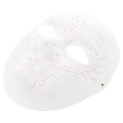CALLARON Diy Papiermaske für Weiße Bemalbare Vollgesichtsmaske für Karneval Cosplay und Halloween Leicht und Langlebig für Bastelaktivitäten und Partys Präparierter Oberfläche Sofortigen von CALLARON
