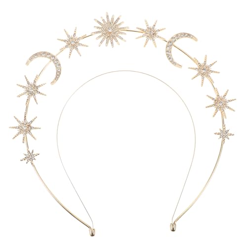 CALLARON Doppelter Mond stern Haarschmuck Stirnband mit Strassbesatz Rutschfestes Party accessoire für Frauen und Mädchen Vielseitiges Festival Kopfband mit Langlebiger Metalllegierung CALLARON Doppelter Mond stern Haarschmuck Stirnband mit Strassbesatz Rutschfestes Party accessoire für Frauen und Mädchen Vielseitiges Festival Kopfband mit Langlebiger Metalllegierung von CALLARON
