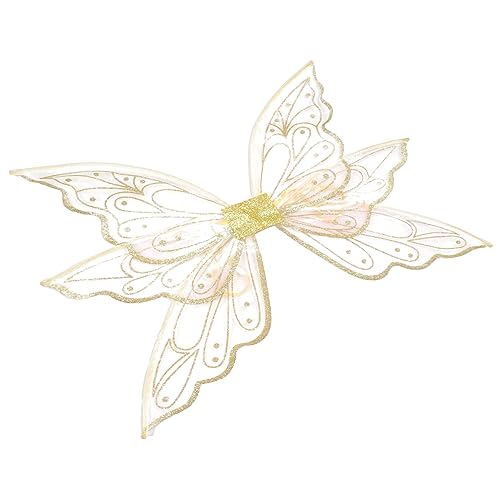 CALLARON Elfenflügel Schmetterlingsflügel Kostüm Für Karneval Weihnachten Partys Goldene Glitzer Für Kleine Fee Requisiten CALLARON Elfenflügel Schmetterlingsflügel Kostüm Für Karneval Weihnachten Partys Goldene Glitzer Für Kleine Fee Requisiten von CALLARON