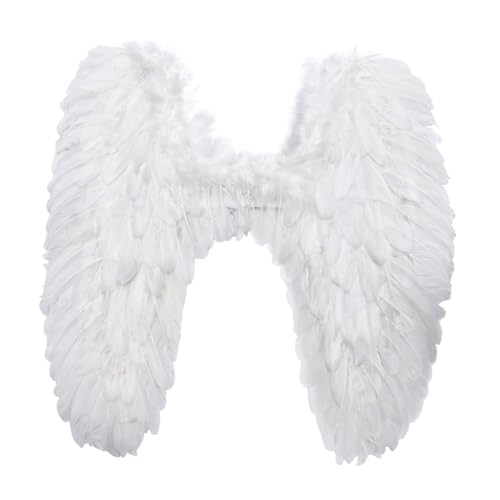 CALLARON Engelsflügel Für Federn Weiße Kostümflügel Für Halloween Karneval Cosplay Fasching Accessoire Für Jungen CALLARON Engelsflügel Für Federn Weiße Kostümflügel Für Halloween Karneval Cosplay Fasching Accessoire Für Jungen von CALLARON