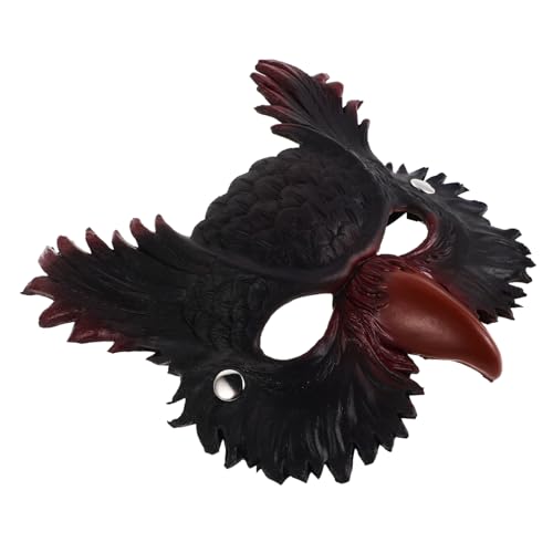 CALLARON Eule Maske für Halloween Halbgesicht Tiermaske für Cosplay Kostümparty und Maskerade Vogelkostüm Requisite für Verschiedene Anlässe von CALLARON