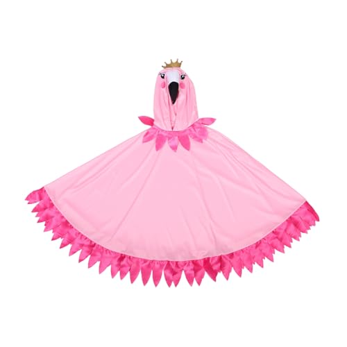 CALLARON Flamingo Kostüm Cape mit Kapuze Lustiges Tierisches Cosplay für Sommerpartys Geeignet für Halloween und Outdoor Events Einzigartiges Design Warm und Hochwertigem Material von CALLARON