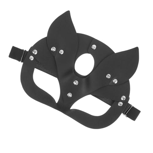 CALLARON Fuchs Maske Kostümpartymaske Tierische Halbmaske Halloween-Partymaske Hälfte Frauenmaske Cosplay-Maske Punk schmücken Requisiten Männer und Frauen bilden von CALLARON