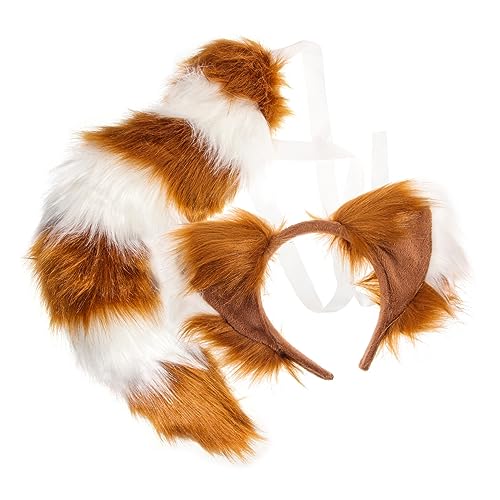 CALLARON Fuchs Ohren Haarband Flauschige Tierohren Cosplay Accessoires für Halloween Kostümpartys und Rollenspiele Teiliges mit und Ohrband CALLARON Fuchs Ohren Haarband Flauschige Tierohren Cosplay Accessoires für Halloween Kostümpartys und Rollenspiele Teiliges mit und Ohrband von CALLARON