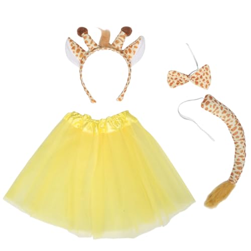 CALLARON Giraffen-kostüm Tüllrock Haarreif und Fliege Tierisches Halloween-partyzubehör für Vielseitig für Kostümpartys Cosplay und Mottopartys Geeignet CALLARON Giraffen-kostüm Tüllrock Haarreif und Fliege Tierisches Halloween-partyzubehör für Vielseitig für Kostümpartys Cosplay und Mottopartys Geeignet von CALLARON