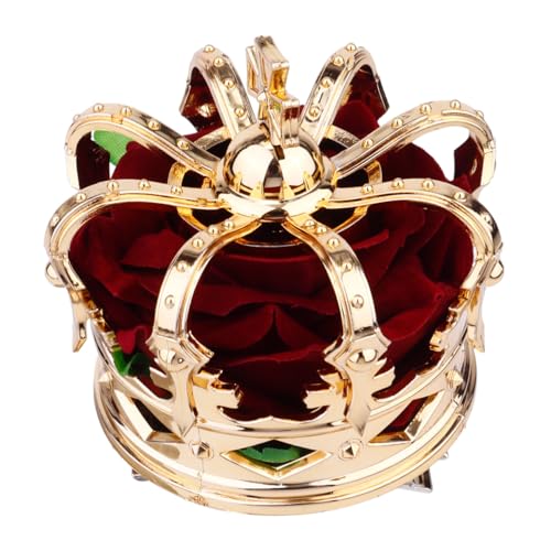 CALLARON Goldener Halloween Haarschmuck Krone Haarspange Party Queen Accessoire Königliches Design Elegant für Karneval Fasching Cosplay CALLARON Goldener Halloween Haarschmuck Krone Haarspange Party Queen Accessoire Königliches Design Elegant für Karneval Fasching Cosplay von CALLARON