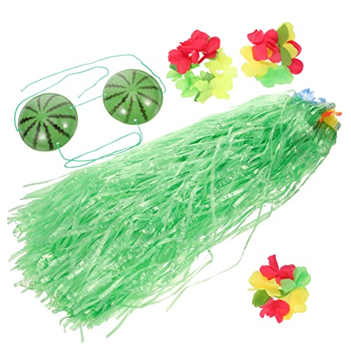 CALLARON Grasrock Wassermelon Bunte Kopfbedeckung Armbänder für Strand und Luau Partys für Erwachsene CALLARON Grasrock Wassermelon Bunte Kopfbedeckung Armbänder für Strand und Luau Partys für Erwachsene von CALLARON