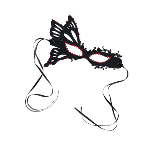 CALLARON Halloween Cosplay Maske Damen Halbgesichts Rhinestone Schmetterlingsmaske für Kostümparty Maskerade Halloween Feierlichkeiten CALLARON Halloween Cosplay Maske Damen Halbgesichts Rhinestone Schmetterlingsmaske für Kostümparty Maskerade Halloween Feierlichkeiten von CALLARON