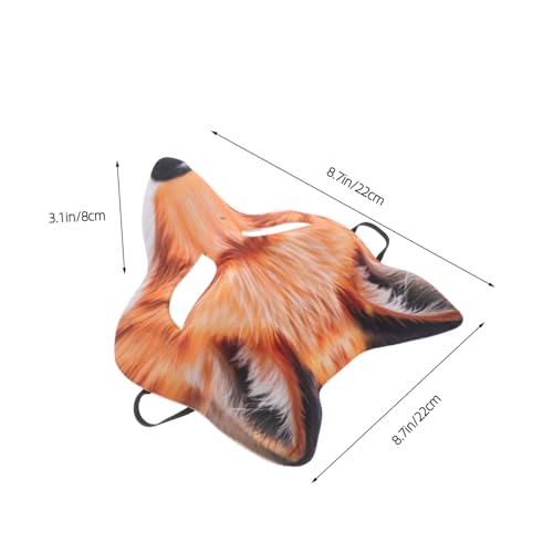 CALLARON Halloween Fuchsmaske Halbgesicht Tierkostüm Maske Komfortabel Atmungsaktiv Für Karneval Cosplay Maskerade Party Damen Herren CALLARON Halloween Fuchsmaske Halbgesicht Tierkostüm Maske Komfortabel Atmungsaktiv Für Karneval Cosplay Maskerade Party Damen Herren von CALLARON