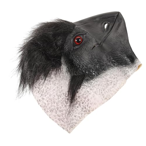 CALLARON Halloween Ganzkopf Strauß Maske mit Langem Haar Atmungsaktive Cosplay Tiermaske für Gruselige Kostüm und Maskerade Partys Lustige Verkleidung für Halloween und Karneval CALLARON Halloween Ganzkopf Strauß Maske mit Langem Haar Atmungsaktive Cosplay Tiermaske für Gruselige Kostüm und Maskerade Partys Lustige Verkleidung für Halloween und Karneval von CALLARON