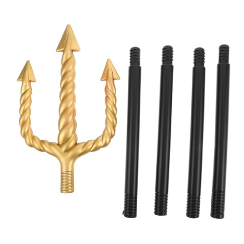 CALLARON Halloween King Trident Accessory Kunststoff Teufel Kostüm Requisite Leicht Für Cosplay Masquerade Party Bühne Role-Play CALLARON Halloween King Trident Accessory Kunststoff Teufel Kostüm Requisite Leicht Für Cosplay Masquerade Party Bühne Role-Play von CALLARON