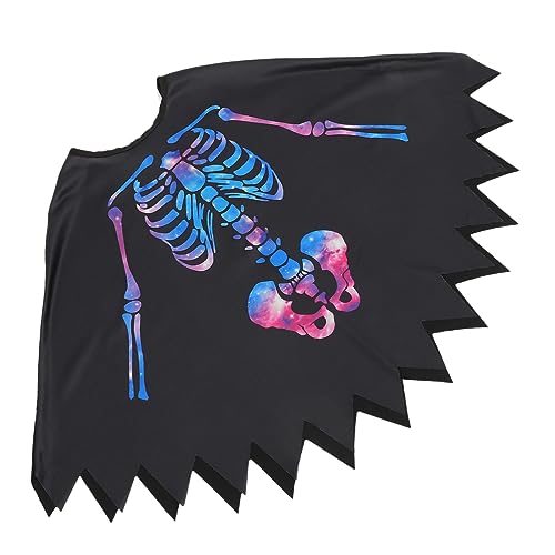 CALLARON Halloween Skelett Umhang Für Dekorativer Masquerade Umhang Für Halloween Partys Cosplay Karneval Vielseitiges Kostümzubehör von CALLARON