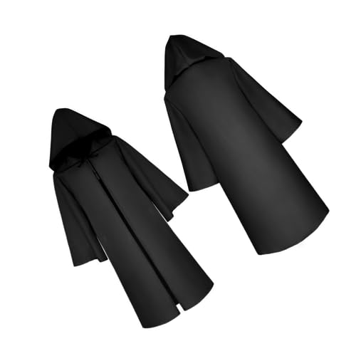 CALLARON Halloween Umhang Für Schwarzes Todeskostüm Cosplay Robe Für Jungen Für Karneval Partys Festivals Atmungsaktivem Material Gefertigt von CALLARON