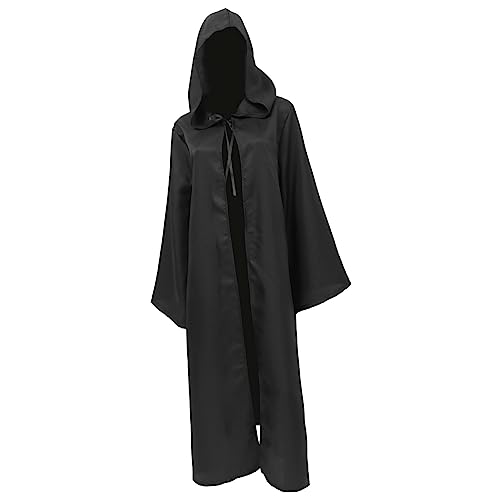 CALLARON Halloween Umhang mit Kapuze XL Unisex Cosplay Cape für Erwachsene Mysteriöses Kapuzenkostüm für Halloween Party Komfortabler Umhang als Dekoration und CALLARON Halloween Umhang mit Kapuze XL Unisex Cosplay Cape für Erwachsene Mysteriöses Kapuzenkostüm für Halloween Party Komfortabler Umhang als Dekoration und von CALLARON