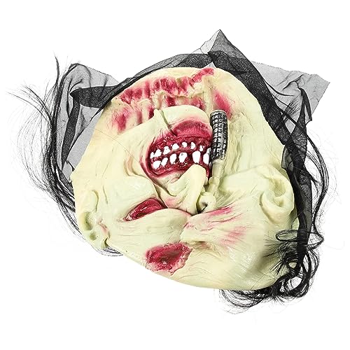 CALLARON Halloween-Zombie-Gesicht Horrormaske mit gruseligem Gesicht Halloween-Masken für Erwachsene realistisch Maskerade-Maske Requisiten für Bühnenaufführungen bilden von CALLARON