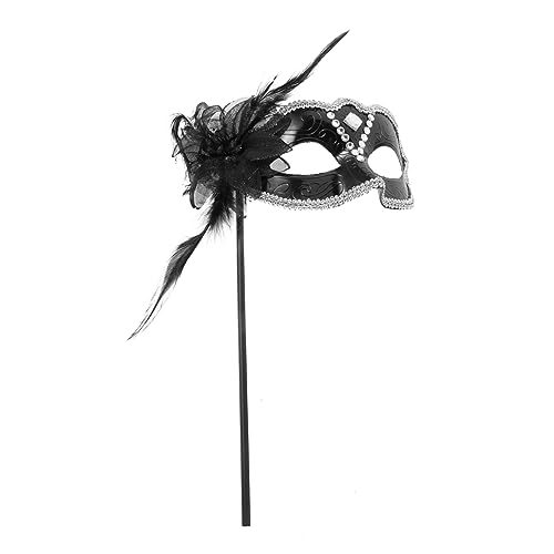 CALLARON Handgehaltene Masquerade Maske mit Schwarzem Ergonomisch Geformt Leicht und Langlebig für Halloween Karneval Kostümpartys und Bühnenshows Passend für Damen und Mädchen CALLARON Handgehaltene Masquerade Maske mit Schwarzem Ergonomisch Geformt Leicht und Langlebig für Halloween Karneval Kostümpartys und Bühnenshows Passend für Damen und Mädchen von CALLARON