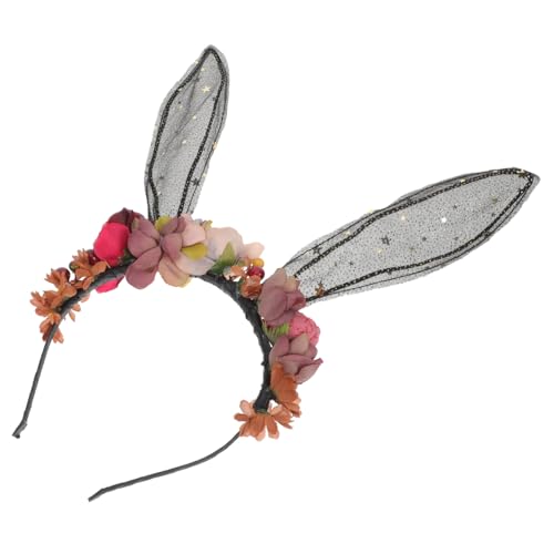 CALLARON Hase Haarband Mit Spitzendekor Dekoratives Haarschmuck Für Damen Für Cosplay Partys Und Besondere Anlässe Perfektes Für Valentinstag von CALLARON